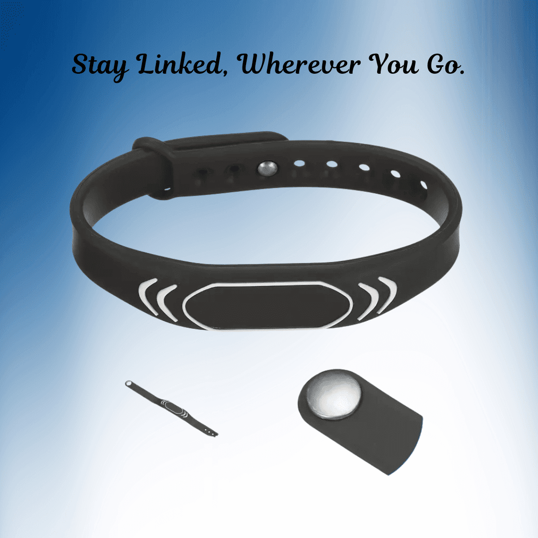 NFC wristband with tap-to-share profile