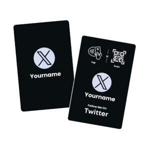 Twitter Online Business Card Pro with NFC & QR Code