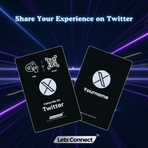 Twitter Online Business Card Pro with NFC & QR Code
